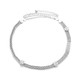 48" Diamante Mesh Belt with Flower Charms Chain Waist Belt for Women Fashion Accessory - Gold Silver